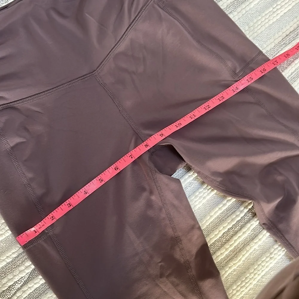 Free People Movement Womens Mauve Lavender Capri Leggings SP Ruched Athleisure - Picture 6 of 14
